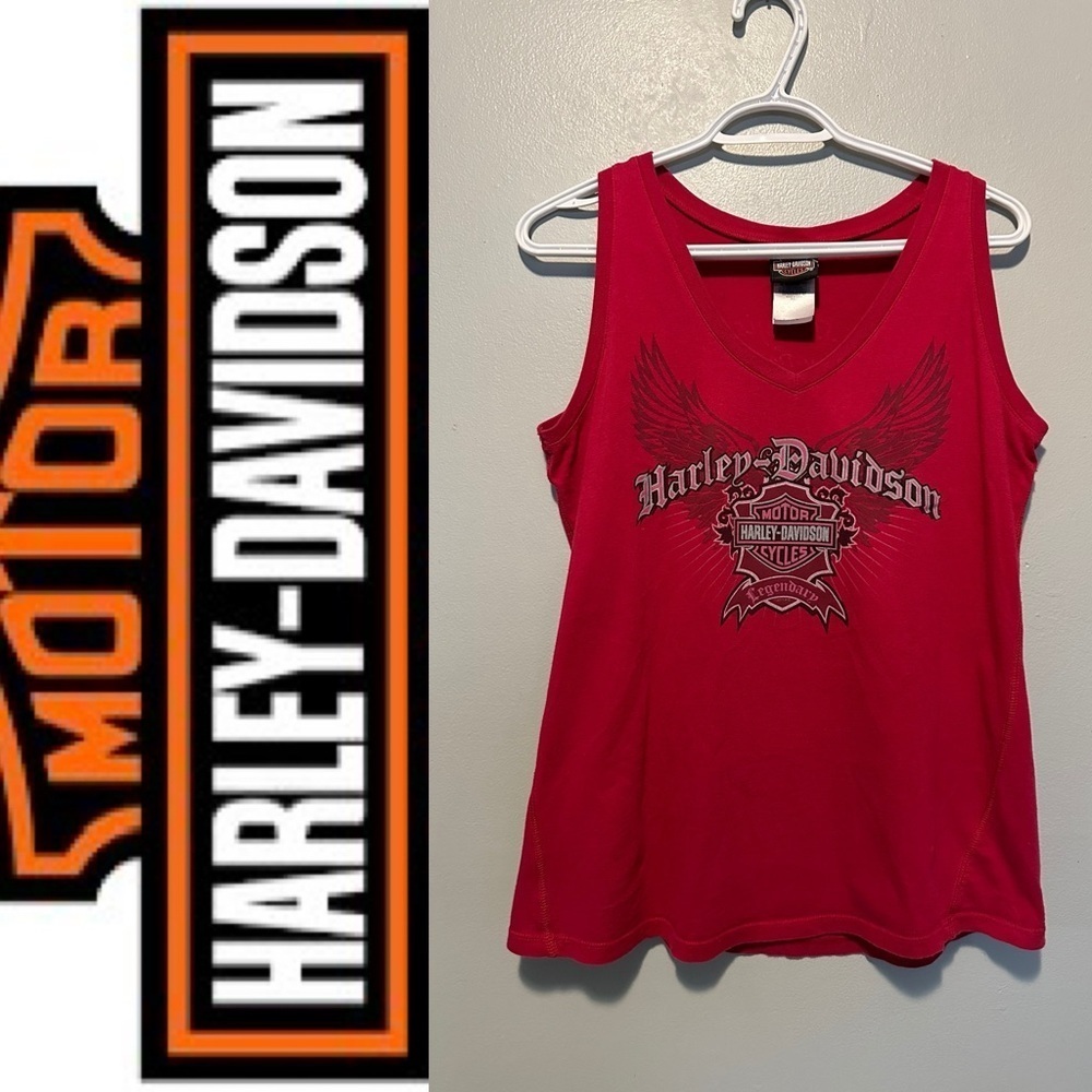 Vintage 🌸 RARE 🌸Harley Davidson Pink San Diego Tank Top size L